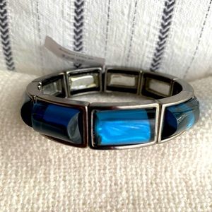 Coldwater Creek brilliant links bracelet, blue